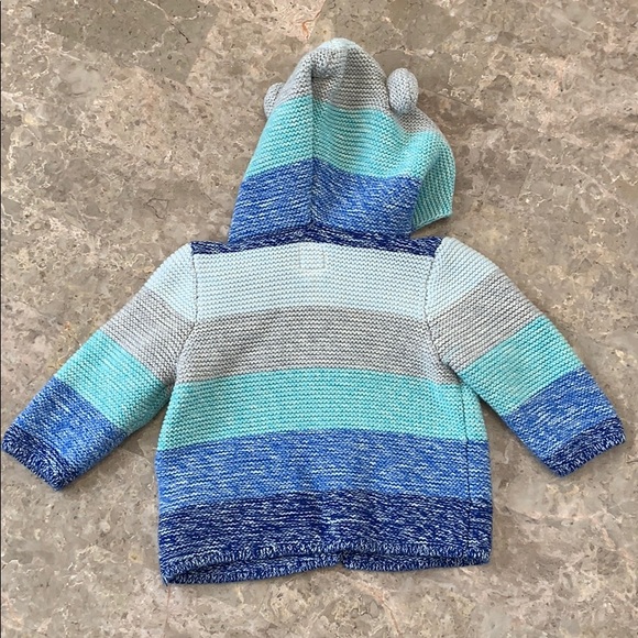 Baby Gap Unity Hoodie Stripe Sweater - Picture 2 of 3